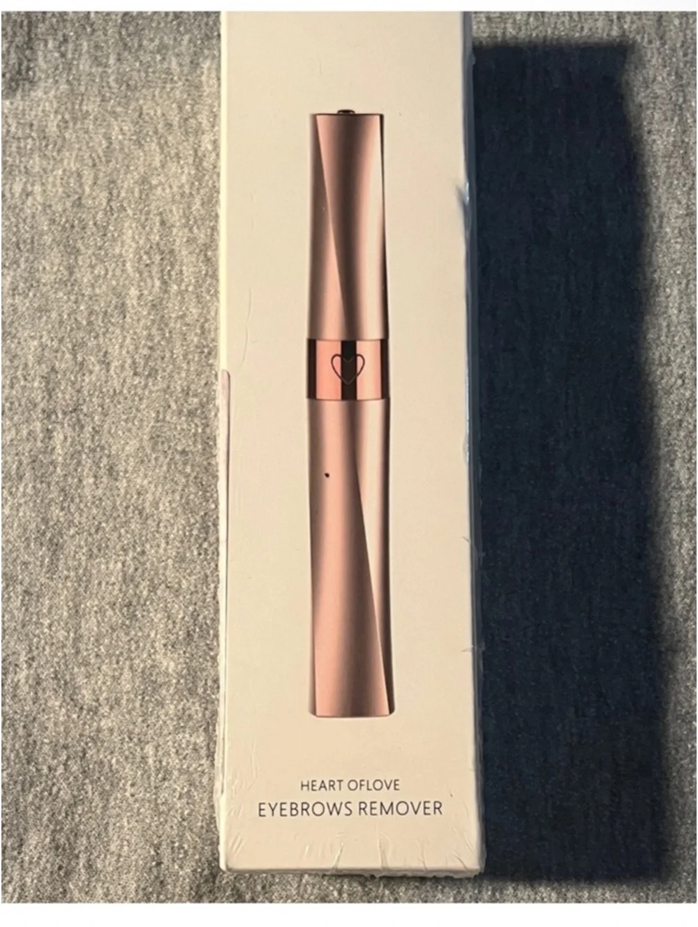 Heart of Love Eyebrows Remover Rose Gold USB Rechargeable Portable Trimmer